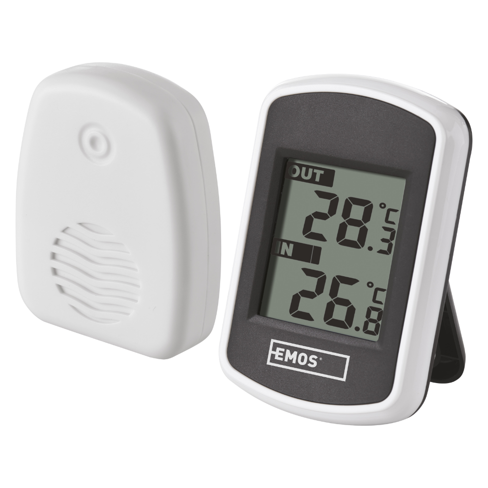 Statie Meteo Emos, Interior / Exterior, Ecran Digital, Wireless