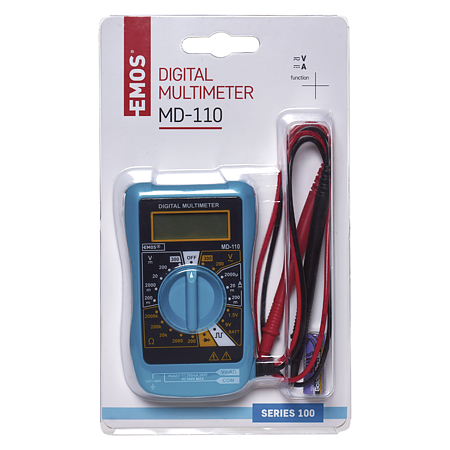 Multimetru digital Emos, ecran LCD, 95 x 57 x 30 mm