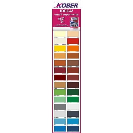 Vopsea email Kober Ideea pentru lemn/metal/sticla, interior/exterior, brun, 2,5 l