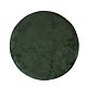 Taburet Ring, inel stejar, catifea verde E57, rotund, 38 x 38 x 40 cm