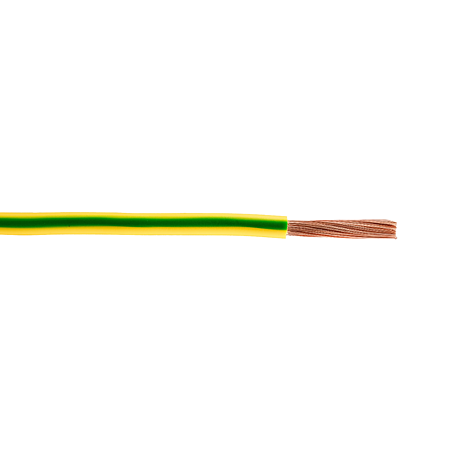 Conductor Flexibil MYF H07V-K, 1 x 4 mm2, izolatie PVC, verde – galben, cupru, 250 m