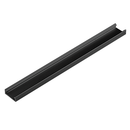 Profil aluminiu banda LED LL-01, aplicat, negru, 15 x 3000 mm