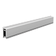 Profil inaltator plat pentru blat, aluminiu mat, 4 m