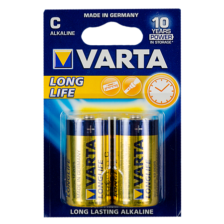 Baterii Varta Longlife, alcaline, C, 2 buc