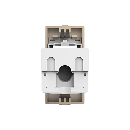 Modul priza retea RJ45 Livolo VL-FCCP-1AP, policarbonat, auriu