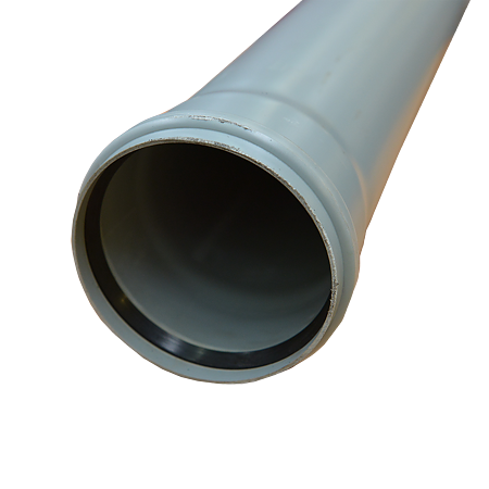 Tub PP Valrom, gri, diametru 110 mm, lungime 2 m