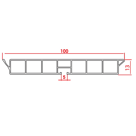 Plinta din PVC cu finisaj aluminiu, L 4 m