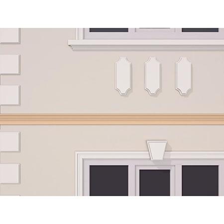 Brau decorativ de exterior FP308, polistiren EPS100 + mortar, 135 x 50 x 2000 mm