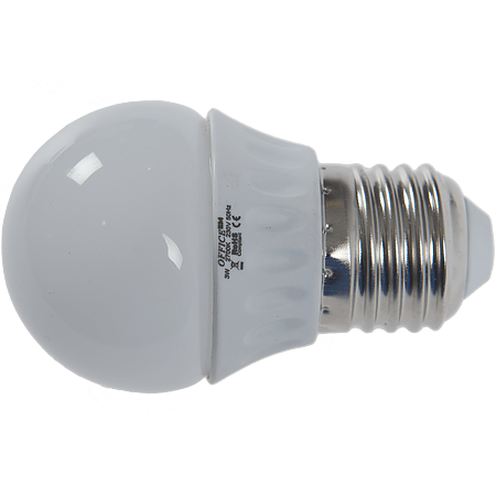 Bec LED Lonax sferic, E27, 3 W, lumina calda