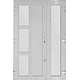 Usa PVC pentru intrare, 2 canate, alb, 135 x 205 cm, deschidere dreapta