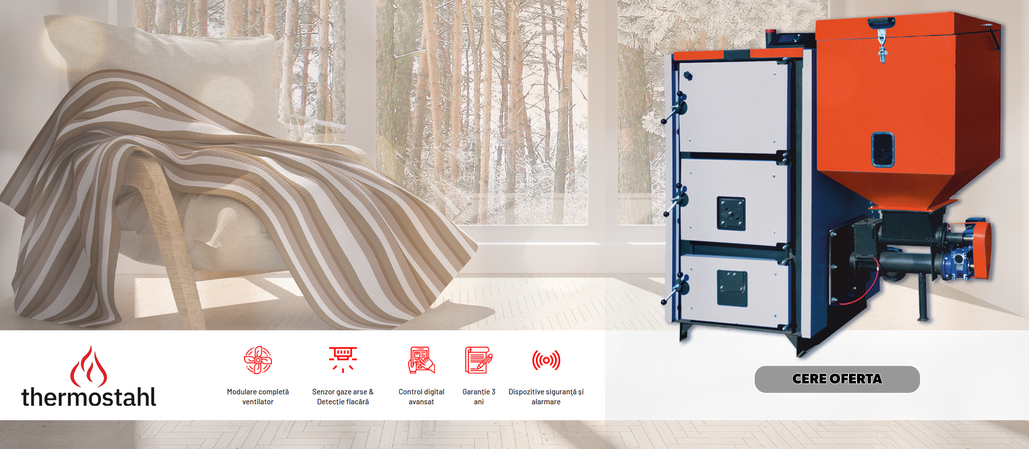 Brand banner thermostahl
