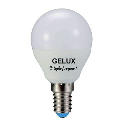 Bec Eco Led Gelux G45, E14, 8 W, 595 lm, lumina calda 3000 K