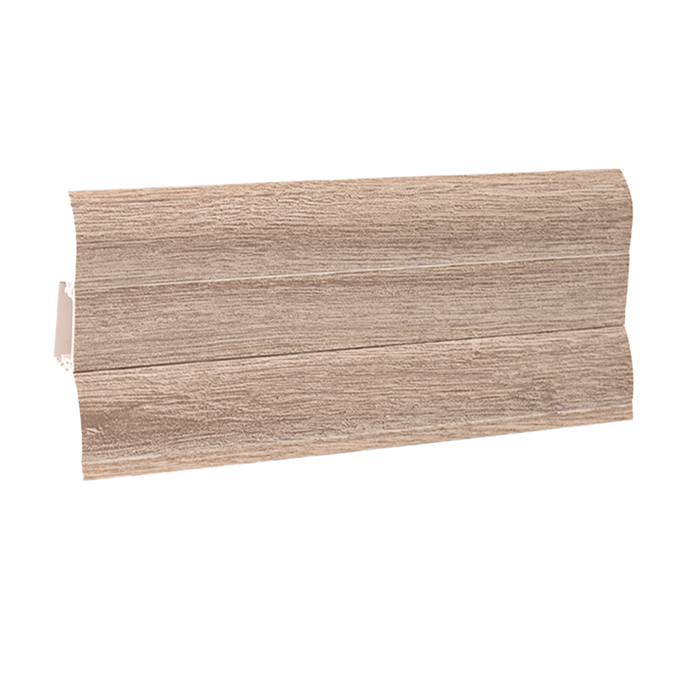 Plinta parchet, PVC, stejar alb 114, Perfecta 62, 2500x62x23 mm