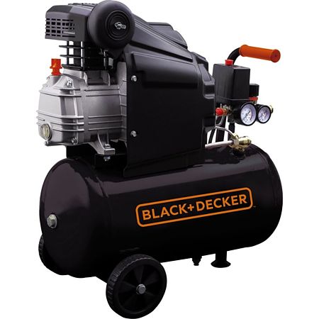 Compresor de aer Black&Decker BD 160/24, 1100 W, 8 bar, 24 L+ kit 6 accesorii