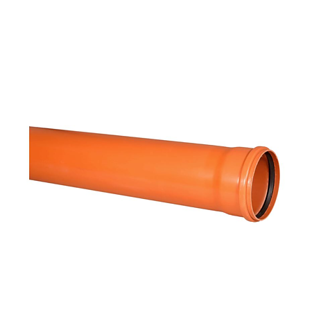 Teava PVC SN2 Valrom, canalizare exterioara, cu mufa si garnitura, diametru 400 mm, 4 m