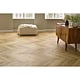 Pardoseala SPC 4,5 mm Afirmax Chevron stejar Tucson, impermeabila, nuanta medie, clasa de trafic 32, sistem imbinare clic 5G, montaj chevron placi A si B, 600 x 120 mm