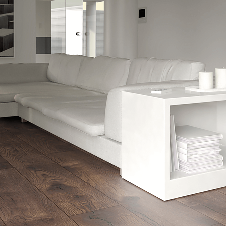 Parchet laminat 12 mm Kronotex Myvilla AT 4766 Yamaska, nuanta inchisa, stejar, clasa de trafic 33, fold-down, 1375 x 188 mm