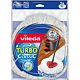  Rezerva mop Vileda Easy Wring Turbo clasic, microfibra, alb, forma triunghiulara, 300 g