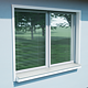 Glaf metalic exterior Caretta Briliant Z250, otel, alb, RAL 9002, 1500 x 250 mm