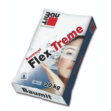 Adeziv flexibil pentru placi ceramice Baumit Baumacol FlexTreme, 20 kg