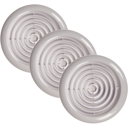Grila circulara Vents, ABS, alb, 100 mm Grila circulara Vents, ABS, alb, 100 mm