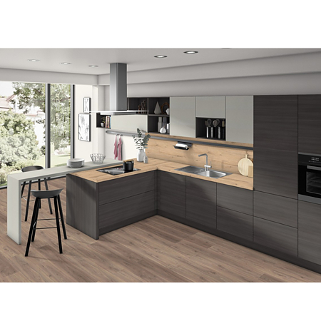 Pal melaminat Egger, Fineline metalic antracit H3190 ST19, 2800 x 2070 x 18 mm