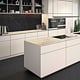 Placa antistropi Egger F206 PM Pietra Grigia negru/ GZW SM Alb, laca suport MDF, decor marmura, anti-amprenta, 4100 x 640 x 8 mm