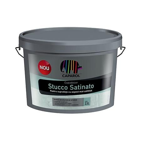 Masa de spaclu decorativa Caparol Stucco Satinato, 2.5 l
