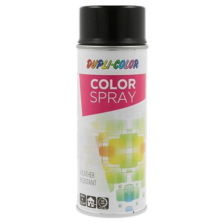 Vopsea spray universala Dupli-Color, negru RAL 9055, lucios, interior/exterior, 400 ml