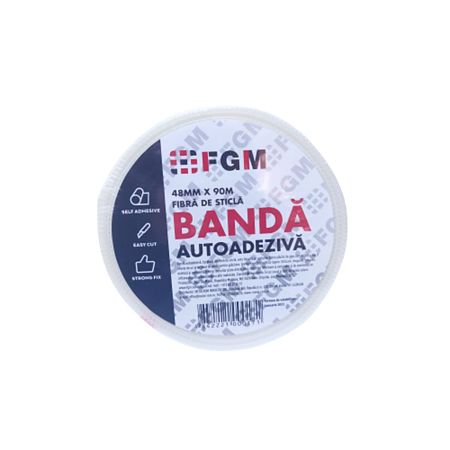 Banda autoadeziva din fibra de sticla Metalrom FGM, 48 mm x 90 m