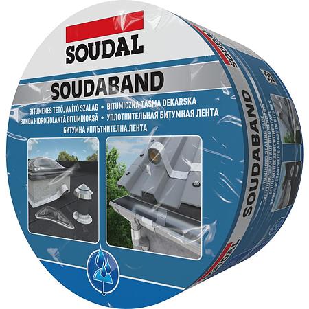 Banda hidroizolanta bituminoasa, 15 cm x 10 m, Soudal, aluminiu
