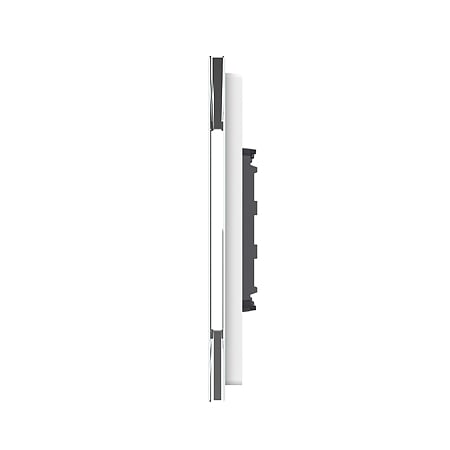 Panou intrerupator simplu + simplu Livolo VL-P701/01-4W, sticla securizata, alb