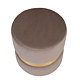 Taburet Ring, inel auriu, stofa gri deschis H34, rotund, 38 x 38 x 40 cm Taburet Ring, inel auriu, stofa gri deschis H34, rotund, 38 x 38 x 40 cm