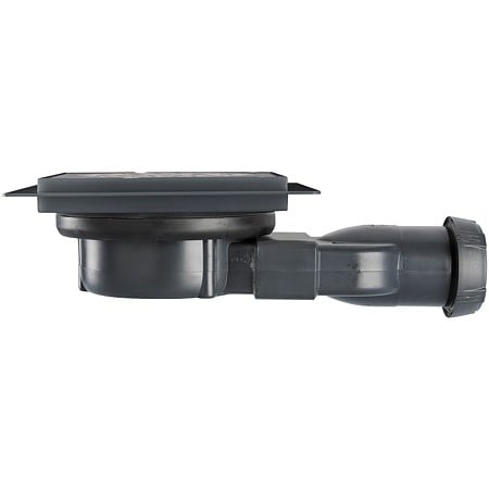 Sifon pardoseala Wirquin Venisio Compact, iesire laterala, inox/plastic, 115 x 115 mm, diametru 90 mm