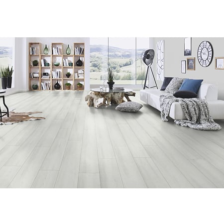 Parchet laminat 10 mm Kronospan Atlantic K475 Virgin Scandi Larch, nuanta deschisa, clasa de trafic 33, twin click + si 1click2go pure +, 1288 x 195 mm