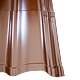 Tigla metalica Durako Riva, maro, RAL 8017, lucios, grosime 0.45 mm, 1.445 x 1.180 m