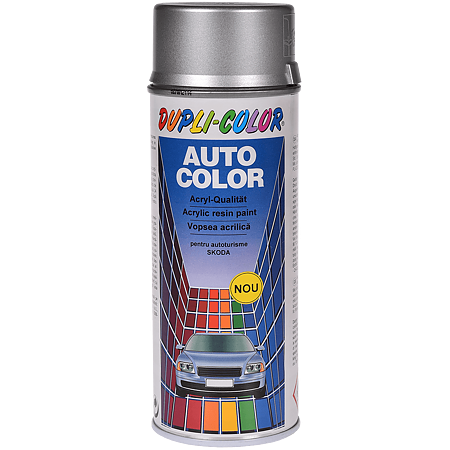 Vopsea spray pentru autoturisme Skoda Dupli-Color, argintiu diamant, lucios, exterior, 400 ml
