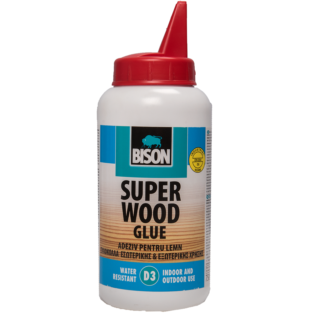 Adeziv Bison Super Wood D3 pentru lemn, 750 g