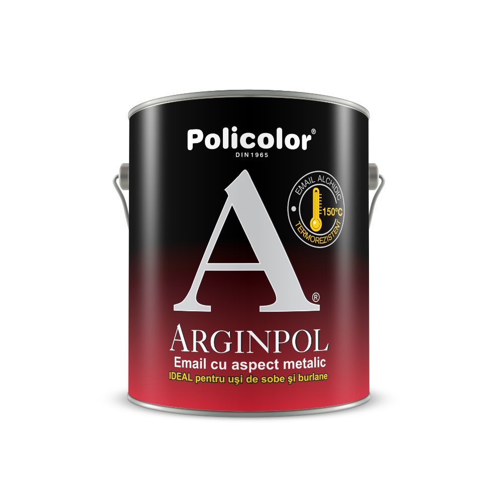 Email termorezistent Arginpol pentru suprafete metalice, interior/exterior, 2.5 l 2.5
