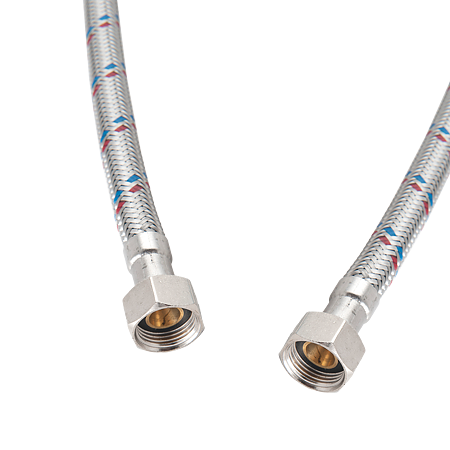 Racord Fanski, EPDM,  crom, flexibil, 3/8", 24 x 600 mm