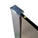 Kit instalare perete fix dus / walk in Sanotechnik D9000, finisaj crom, reglabil 70 – 120 x 200 cm 