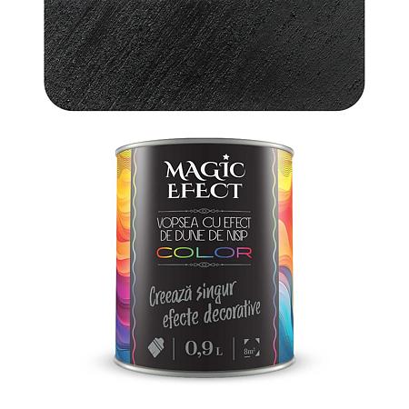 Pachet vopsea efect decorativ Magic Efect Dune Magic Black 26, pe baza de apa, 1 + 1 gratis, pensula inclusa