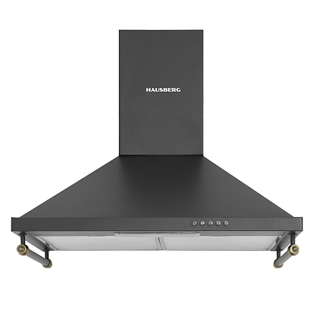 Set Hausberg Cuptor electric HB-8055RST, 1600 W, 57 l, Plita incorporabila HB-575RST, gaz, 4 arzatoare, sticla, negru si Hota decorativa HB-1505RST, 1 motor, 140 W, 450 m³/h, 60 cm