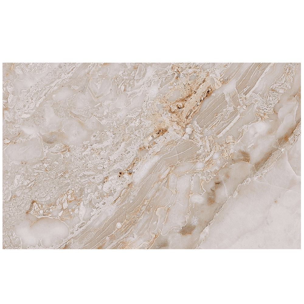 Faianta baie glazurata Cesarom Marble, bej, lucios, aspect de marmura, 40 x 25 cm Arabesque