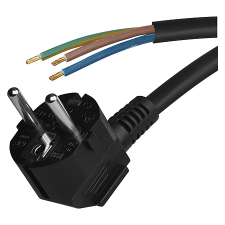 Cablu de alimentare cu stecher Emos, 3 x 1.5 mm, negru, 5 m Cablu de alimentare cu stecher Emos, 3 x 1.5 mm, negru, 5 m