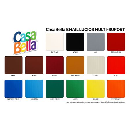 Vopsea alchidica/email Casabella pentru lemn/metal, interior/exterior verde Ral 6029 0,75L