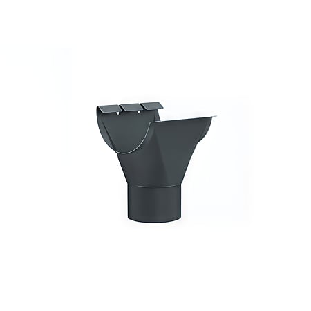 Racord jgheab burlan, 125/88 mm, gri RAL 7016