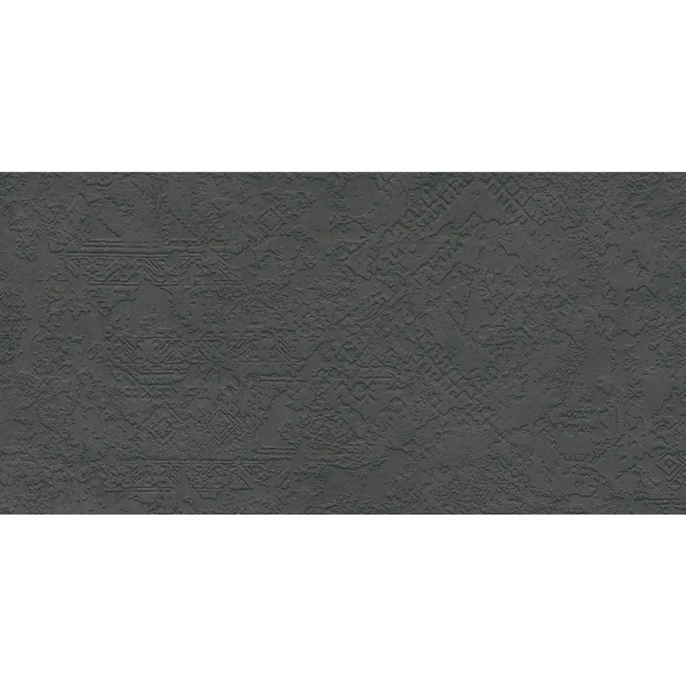 Gresie interior/exterior portelanata Cesarom, PEI 3, antracit, mata, aspect de piatra, dreptunghiulara, grosime 9 mm, 60 x 30 cm antracit