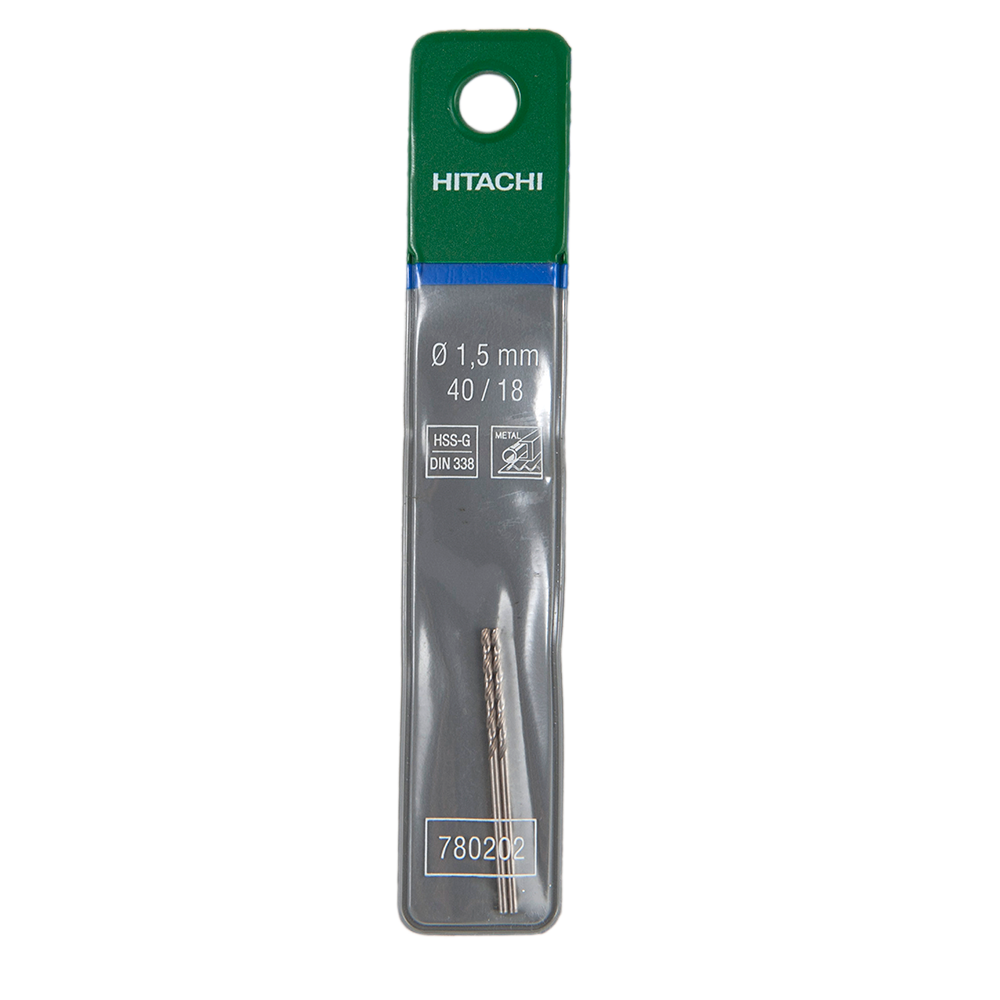 Burghiu Hikoki HSS-G, mandrina standard, pentru metal, 1,5 mm 15