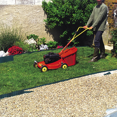 Separator de gazon Nortene, 15 cm x 9 m, maro